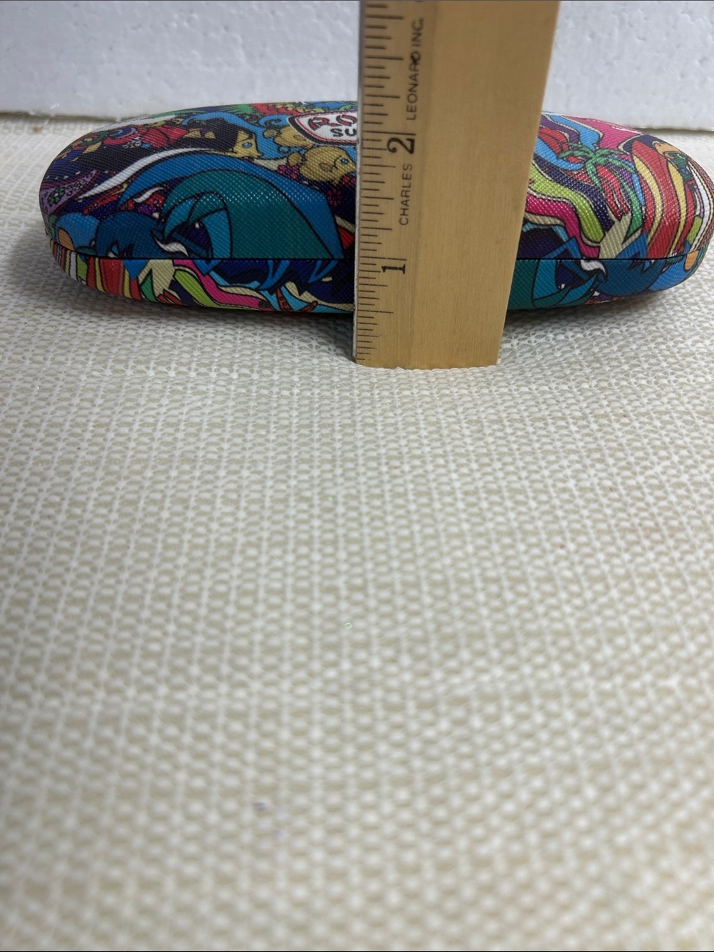 Ron Jon Multicolor Tropical Surf Eyeglass Case and Cloth - Picture 4 of 5
